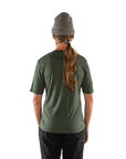 The model is 5' 8" wearing size Medium.